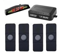 Reversing Radar Kit 13mm Parking Sensor Park Tronic Kit With Switch With Screen Reversing Radars Detector Alarm Parking Car Rear Reversing Radar Sensors(Gray)