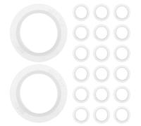 Reversing Sensor White 20pcs for Car Bumper, Rubber Gasket | Waterproof Seal, Shock Absorption, Effortless Installation, Wide Compatibility for Radar Probe Parts