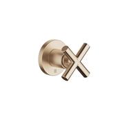 Reversing Valve Dornbracht TARA 3-way, cross-shaped, flush-mounted ø60mm Brushed Champagne 36210892-46