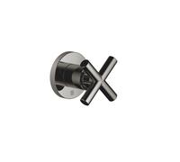 Reversing Valve Dornbracht TARA 3-way, cross-shaped, flush-mounted ø60mm Dark Chrome 36210892-19