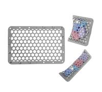 REVEX Silicone Dishwasher Bag,Dishwasher Basket for Baby Items,Baby Bottle Dishwasher Baskets with Adjustable Sizing for Small Parts,Nipples,Pacifiers and Toy Accessories.(Grey),11.8" x 7.9"