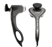 Reviber Hot & Cold Dual Head Percussion Massager - Deep Tissue Vibration Therapy with Adjustable Speeds & Temperature Settings - Full Body Handheld Massager incluiding for Back, Shoulders, Legs