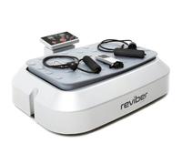 Reviber Plus Oscillating Vibration Plate Exercise Machine, Home Fitness Machine with Remote, Resistance Cords & 500W Motor - Compact Whole Body Workout Platform