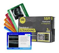 REVISA Medical Terminology Flashcards 2024 - 150Pcs Ultrasound Flash Cards for Students, Doctors, Nurses, Educational Purposes - Heavy Duty Cardstock Material - Portable and Easy to Use