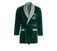 Revise "RE-111" Elegant Short Dressing Gown for Men (Velours), green, L