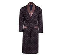 Revise RE-502 Elegant Men's Dressing Gown - Classic style - Black & Gold - M