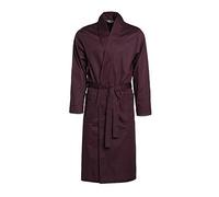 Revise RE-504 Elegant Men's Dressing Gown - Light and thin - 100% cotton- Bordeaux Red C7 - 4XL