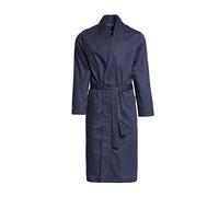 Revise RE-504 Elegant Men's Dressing Gown - Light and thin - 100% cotton- Darkblue C10 - XXL