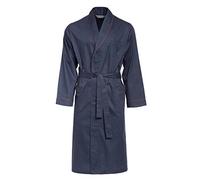 Revise RE-504 Elegant Men's Dressing Gown - Light and thin - 100% cotton- Darkblue C4 - XL
