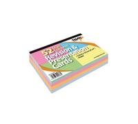 Revision and Presentation Cards 52 Multicoloured (Pack of 10) 302236