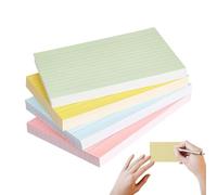 Revision Sheets | 4 Bright Color Note Sheets | Lined Paper for Teaching, Exam Preparation, Organization, Creation, Journal and Planning