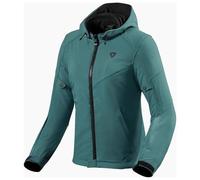 Revit Afterburn H2O Ladies Motorcycle Motorbike Hooded Textile Jacket Dark Green