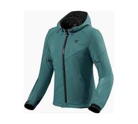 Revit Afterburn H2O Ladies Motorcycle Motorbike Hooded Textile Jacket Dark Green
