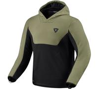 Revit Andon Motorcycle Hoodie, black/green, size S