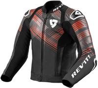 Revit Apex Motorcycle Leather Jacket, black/red, size 52