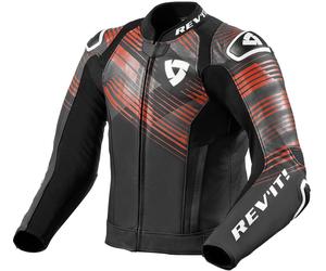 Revit Apex Motorcycle Leather Jacket, black-red, size 54