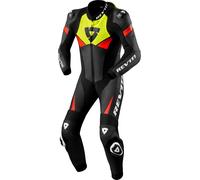 Revit Argon 2, leather suit 1pcs. perforated 50 Black/Neon-Yellow/Neon-Red
