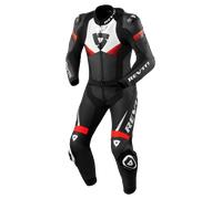 Revit Argon 2, leather suit 2pcs. perforated 50 Black/White/Neon-Red