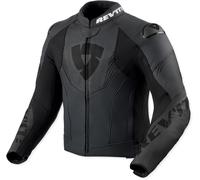 Revit Argon 3, leather jacket perforated 50 Black/Dark Grey
