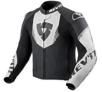 Revit Argon 3 perforated Motorcycle Leather Jacket, black-white, size 52 for Men