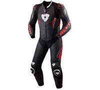 Revit Argon 3 perforated One Piece Motorcycle Leather Suit, black/neon red, size 48