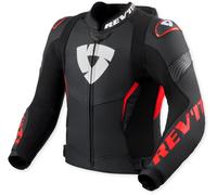 Revit Argon 3 Pro, leather jacket perforated 54 Black/Neon-Red