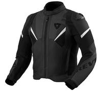 Rev'it Automate Leather Motorbike Motorcycle Jacket - Black