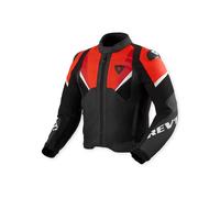 Revit Automate Moto Motorcycle Motorbike Leather Jacket Black / Neon Red