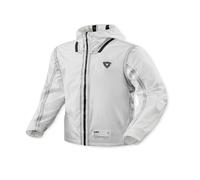 Rev'it Barrier 2 H2O Motorbike Motorcycle Rain Over Jacket White