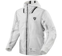 Rev'it Barrier 2 H2O Waterproof Textile Motorcycle Rain Jacket - White