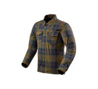 Revit Bison 2 H2O, shirt/textile jacket waterproof L Brown/Blue/Red