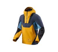 Revit Smock Blackwater 3 H2O waterproof Motorcycle Windbreaker Jacket, blue-yellow, size S for Men
