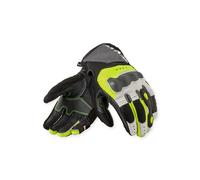 Revit Blaze Moto Motorcycle Motorbike Leather Gloves Light Grey / Neon Yellow