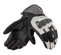 Rev'it Blaze Motorcycle Motorbike Leather Urban Sport Gloves - Grey / White