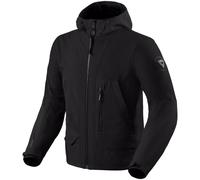 Rev'it Boson Motorbike Motorcycle Hooded Windproof Textile Jacket - Black