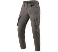 REV'IT! Motorcycle Textile Pants Tristan Tapered Cargo Black/Olive Size W36 L32 Men