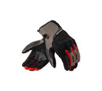 Revit Cavern Moto Motorcycle Motorbike Textile Gloves Grey / Red