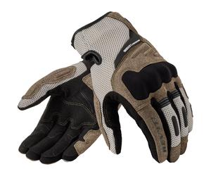Rev'it Cavern Ventilated Motorcycle Motorbike Textile Gloves - Sand / Black