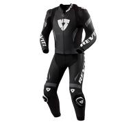 REV'IT! Motorcycle Leather Suit Argon 3 Perforated Two-Piece Black/White Size 48