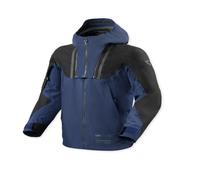 Rev'it Component 3 H2O Motorbike Motorcycle Textile Jacket Black / Dark Blue