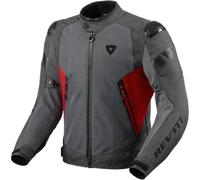 Revit Control Air H2O waterproof Motorcycle Textile Jacket, grey/red, size L