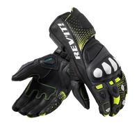 Revit Control Motorcycle Gloves, black-yellow, size L for Men