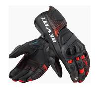 Revit Control Motorcycle Motorbike Leather Gloves Black / Neon Red