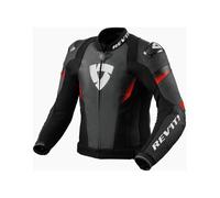 Revit Control Motorcycle Motorbike Leather Jacket Black / Neon Red