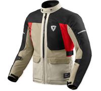 Revit Convergent H2O, textile jacket waterproof 3XL Beige/Red/Black
