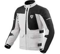 Revit Convergent H2O waterproof Motorcycle Textile Jacket, silver/black, size M