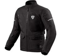 Revit Convergent H2O waterproof Motorcycle Textile Jacket, black, size XL for Men