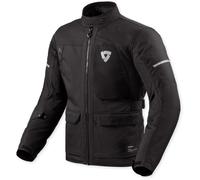 Revit Convergent H2O waterproof Motorcycle Textile Jacket, black, size 4XL for Men