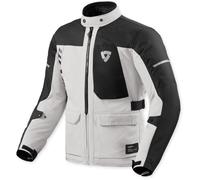 Revit Convergent H2O waterproof Motorcycle Textile Jacket, silver/black, size M