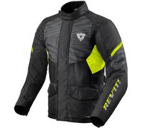 Revit Duke H2O Motorcycle Textile Jacket, black-yellow, size S